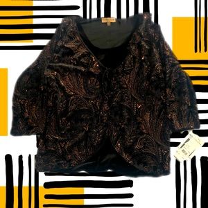 Notations Crystal beads blouse